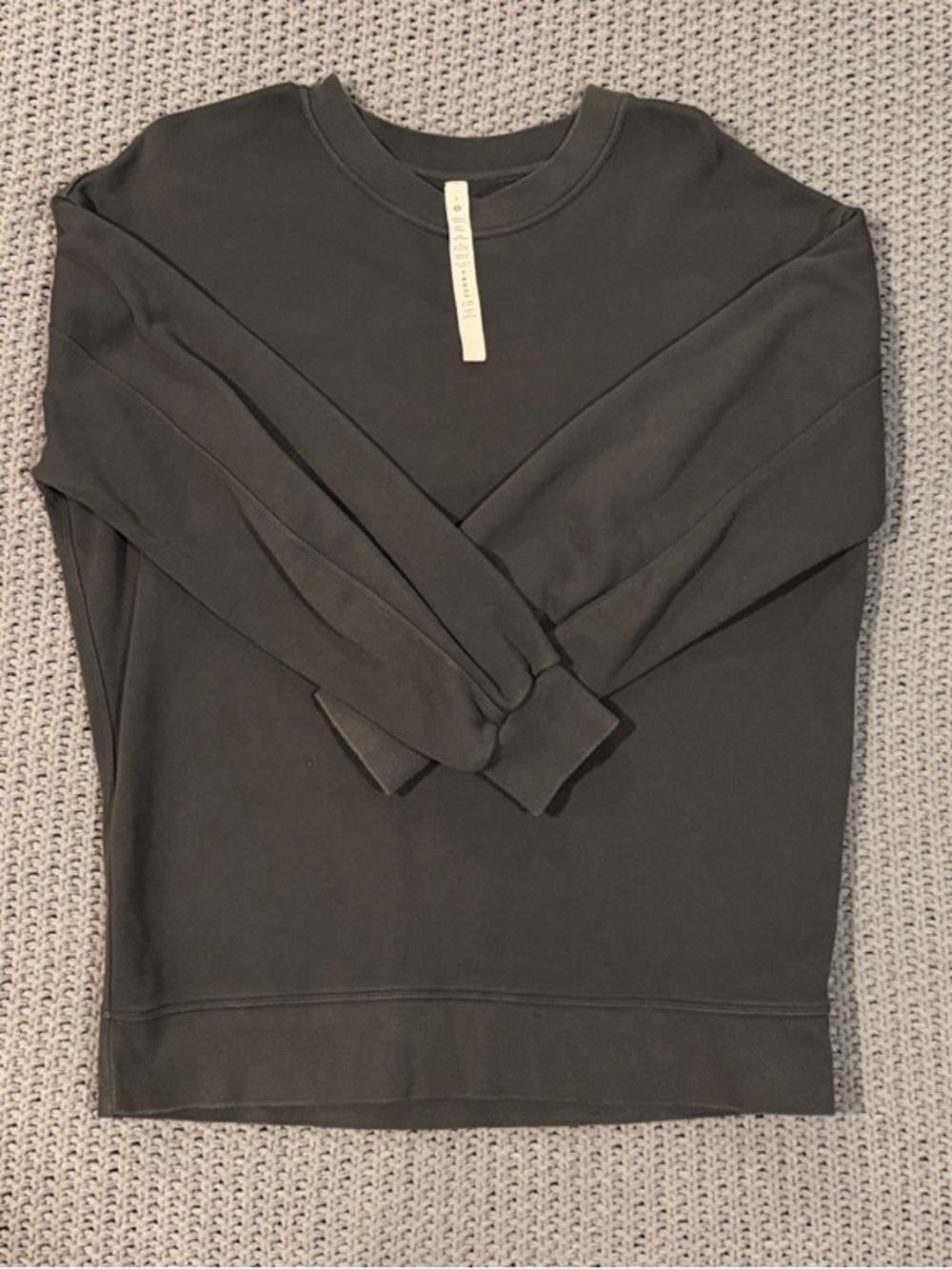 lululemon athletica Charcoal Gray Crewneck Sweatshirt
